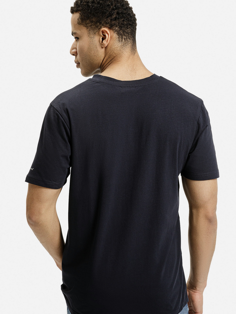Футболка бавовняна довга чоловіча Cross Jeans 16128-310 XL Темно-синя (8697319806397) - зображення 2