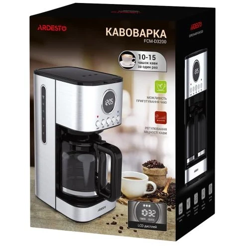 Кавоварка Ardesto FCM-D3200 - Фото 3 Кавоварка Ardesto FCM-D3200 - зображення 3