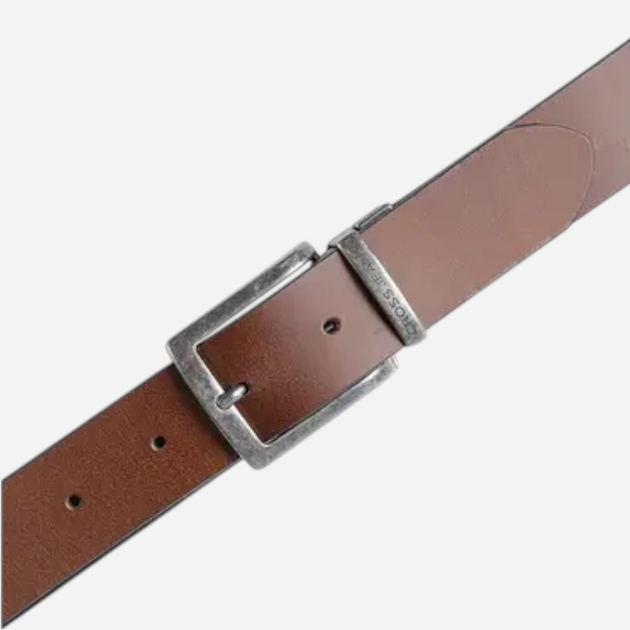 Ремінь чоловічий з натруальної шкіри Cross Jeans 0446K-025 115 см Коричневий (8699438968406) - зображення 4