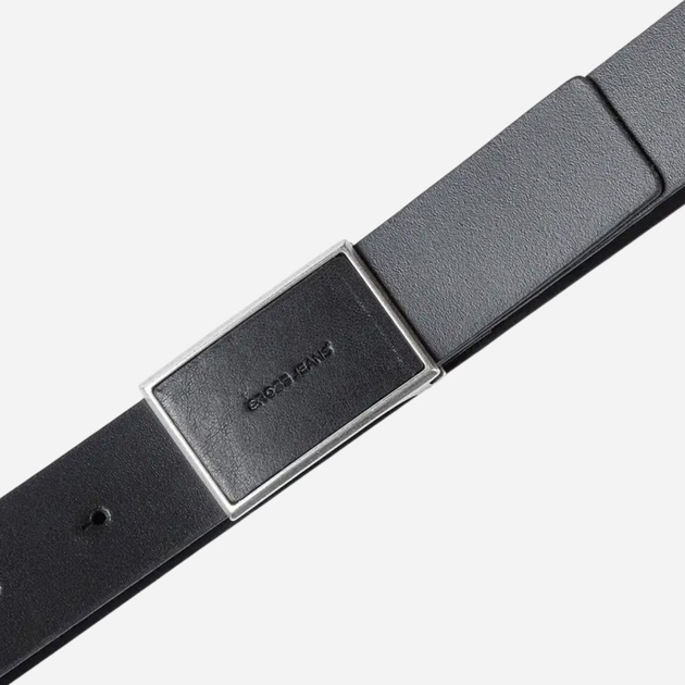 Ремінь чоловічий з натруальної шкіри Cross Jeans 0566K-020 110 см Чорний (8697319769302) - зображення 3