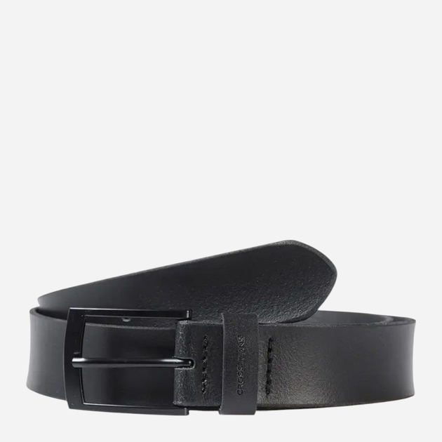 Ремінь чоловічий з натруальної шкіри Cross Jeans 0569K-020 100 см Чорний (8697319769463) - зображення 1