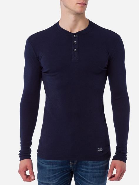 Longsleeve męski Cross Jeans 15129-001 S Granatowy (8699438630907) - obraz 1