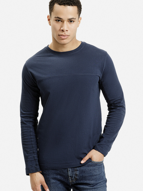 Longsleeve męski Cross Jeans 16034-001 L Granatowy (8697319806755) - obraz 1