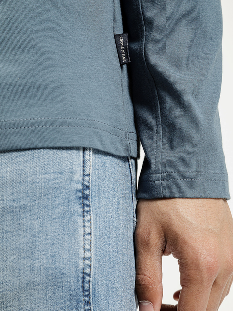 Longsleeve męski Cross Jeans 16034-462 L Niebieski (8697319806700) - obraz 4