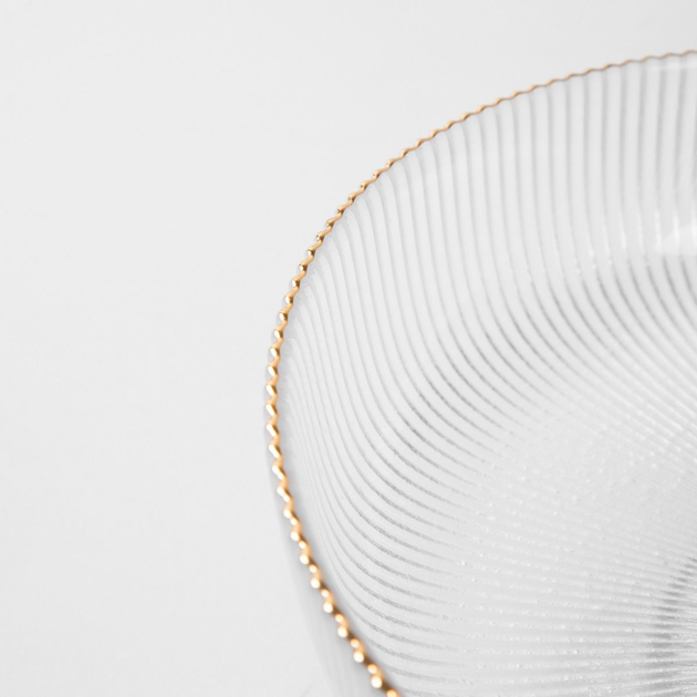 Misa Homla Lynn ryflowana ze złotym rantem 26 x 12 cm (5906496746109) - obraz 4
