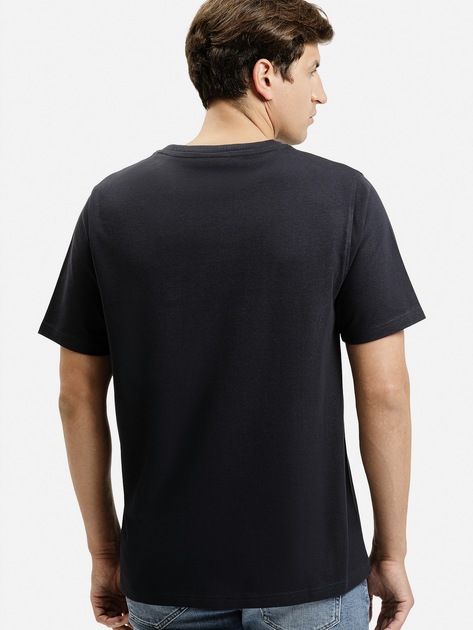 Футболка бавовняна довга чоловіча Cross Jeans 16122-310 3XL Темно-синя (8697319806243) - зображення 2