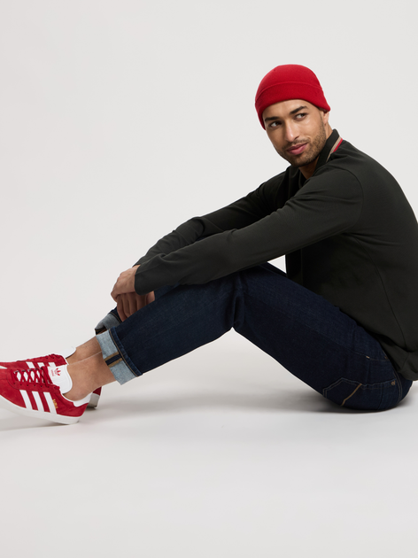 Поло довге чоловіче Cross Jeans 16135-387 M Темно-зелене (8697319808681) - зображення 4