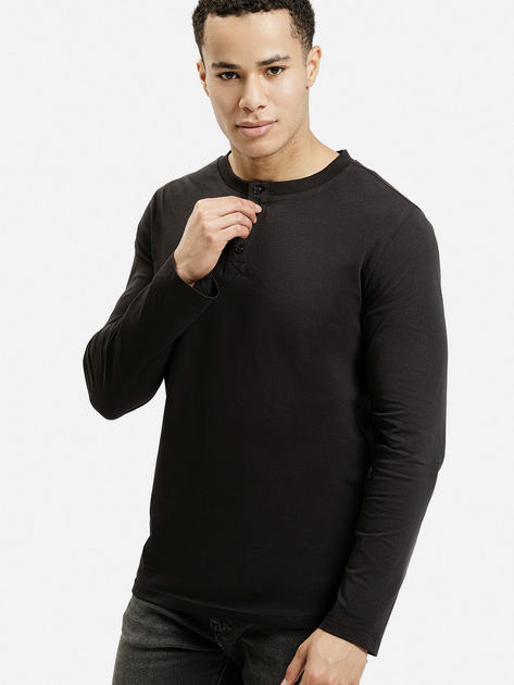 Longsleeve męski Cross Jeans 16137-020 2XL Czarny (8697319806618) - obraz 1