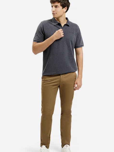 Koszulka polo męska Cross Jeans 16144-462 S Ciemnoszara (8697319806830) - obraz 3