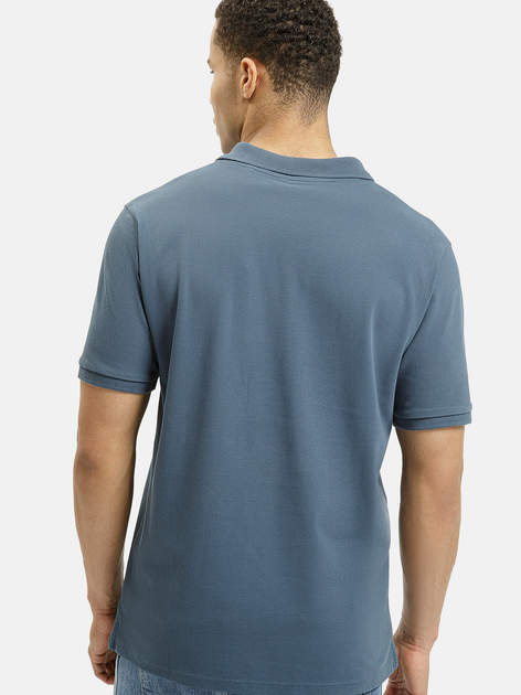 Поло довге чоловіче Cross Jeans 16145-462 M Синє (8697319807028) - зображення 2