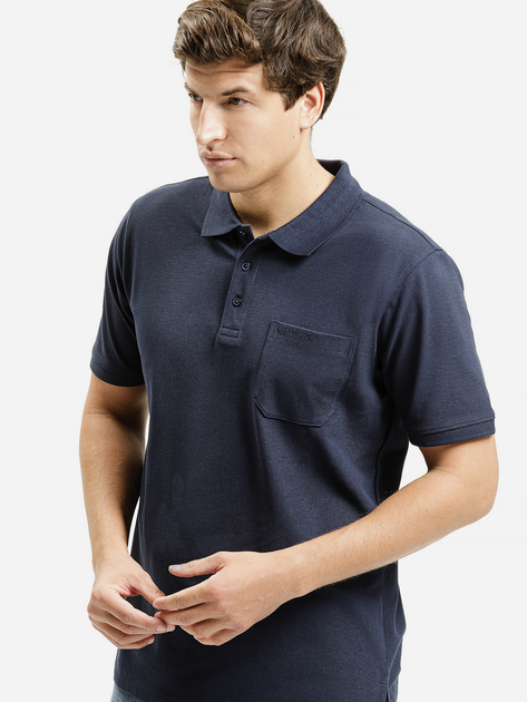 Koszulka polo męska Cross Jeans 16146-001 3XL Granatowa (8697319807134) - obraz 1