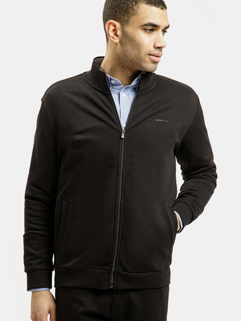 Bluza męska rozpinana streetwear Cross Jeans 25497-020 XL Czarna (8697319719901) - obraz 1