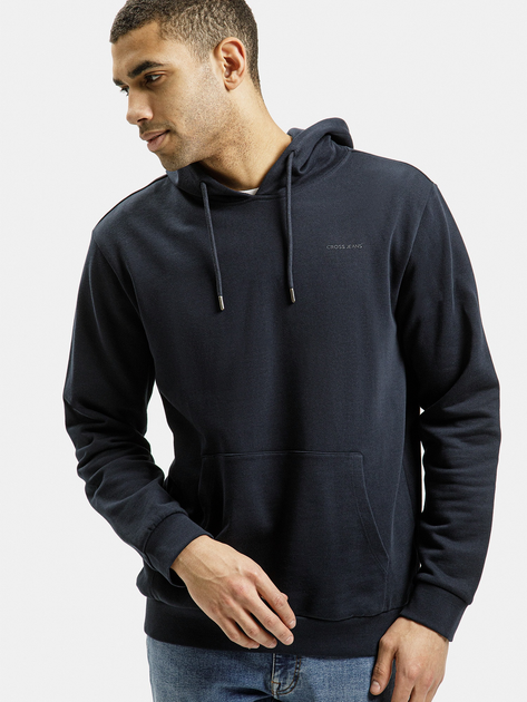 Bluza z kapturem męska Cross Jeans 25501-001 M Granatowa (8697319720624) - obraz 1