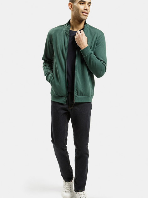 Bluza męska rozpinana streetwear Cross Jeans 25497-387 2XL Ciemnozielona (8697319719963) - obraz 3