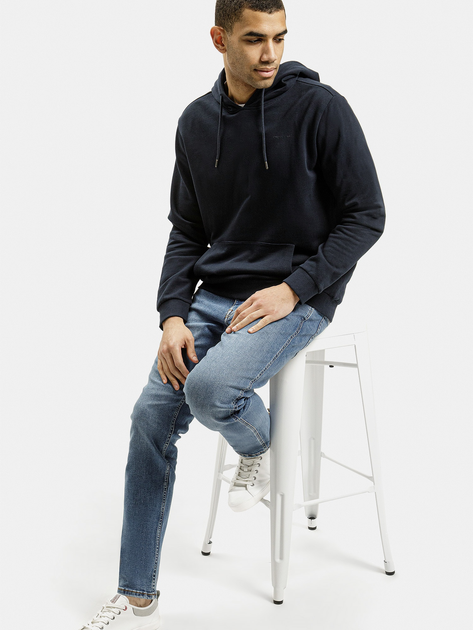 Bluza z kapturem męska Cross Jeans 25501-001 3XL Granatowa (8697319720662) - obraz 3