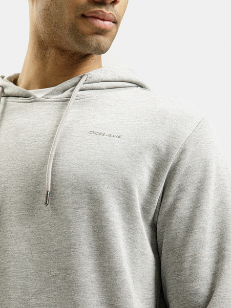 Bluza z kapturem męska Cross Jeans 25501-004 S Szara (8697319720556) - obraz 4