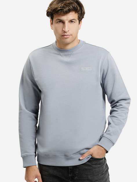 Bluza bez kaptura męska Cross Jeans 25507-005 M Jasnoszara (8697319807202) - obraz 1