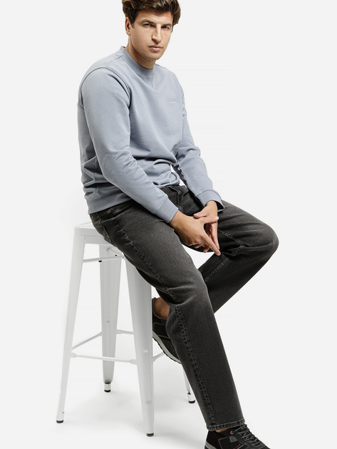 Bluza bez kaptura męska Cross Jeans 25507-005 M Jasnoszara (8697319807202) - obraz 3