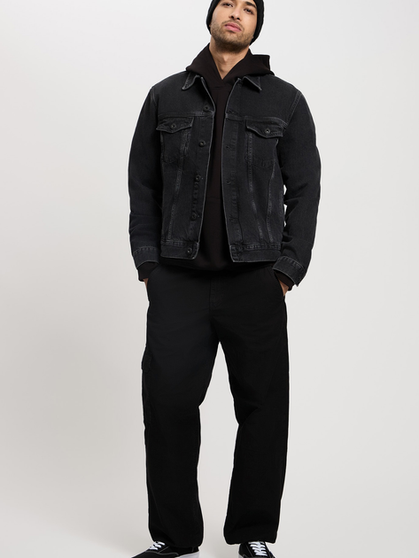 Худі чоловіче Cross Jeans 25508-020 M Чорне (8697319807257) - зображення 3