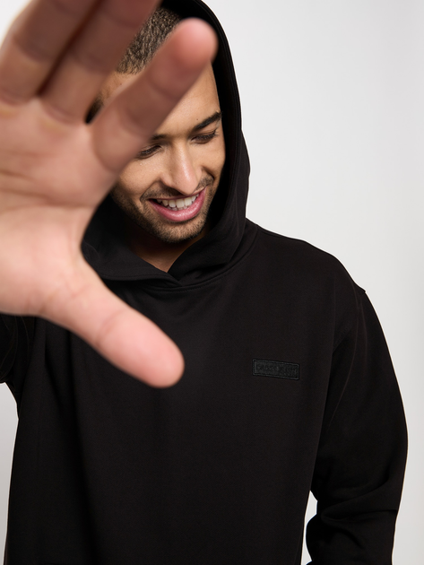 Худі чоловіче Cross Jeans 25508-020 L Чорне (8697319807264) - зображення 5