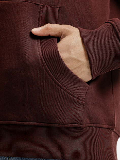 Толстовка на блискавці чоловіча Cross Jeans 25521-407 L Бордова (8697319807738) - зображення 4