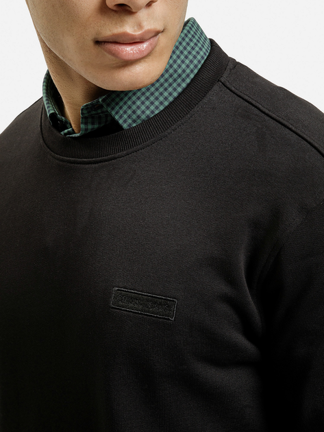 Bluza bez kaptura męska Cross Jeans 25526-020 L Czarna (8697319807783) - obraz 4