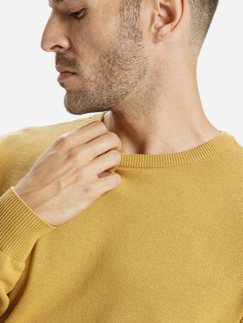 Джемпер чоловічий Cross Jeans 34228-026 M Жовтий (8697319196153) - зображення 4