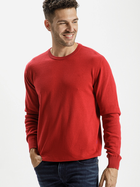 Джемпер чоловічий Cross Jeans 34228-529 2XL Червоний (8697319062359) - зображення 1