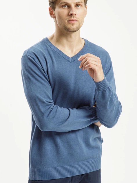 Pulower męski Cross Jeans 34229-005 L Niebieski (8697319196269) - obraz 1