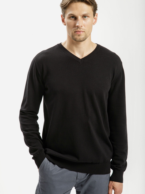 Пуловер чоловічий Cross Jeans 34229-020 M Чорний (8697319062540) - зображення 1