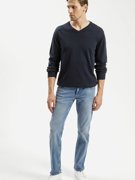 Pulower męski Cross Jeans 34229-001 L Granatowy (8697319062465) - obraz 3