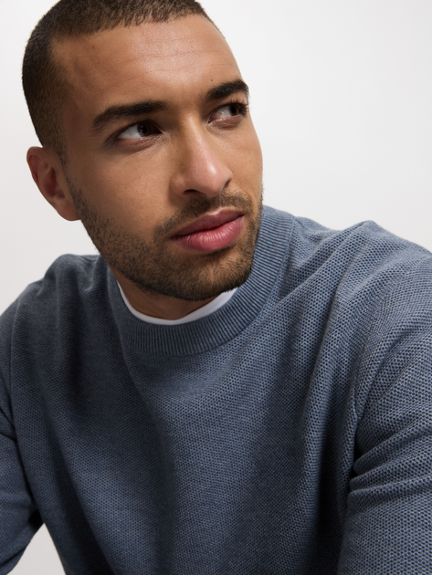 Джемпер чоловічий Cross Jeans 34266-200 2XL Синій (8697319808926) - зображення 5