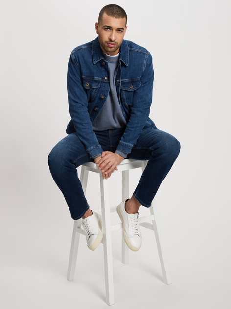 Джемпер чоловічий Cross Jeans 34266-200 XL Синій (8697319808919) - зображення 3