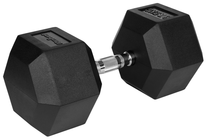 Гантеля чавунна з гумовим покриттям Rebel Active HEX RBA-2325-37.5 37.5 кг (5901890111997) - зображення 1