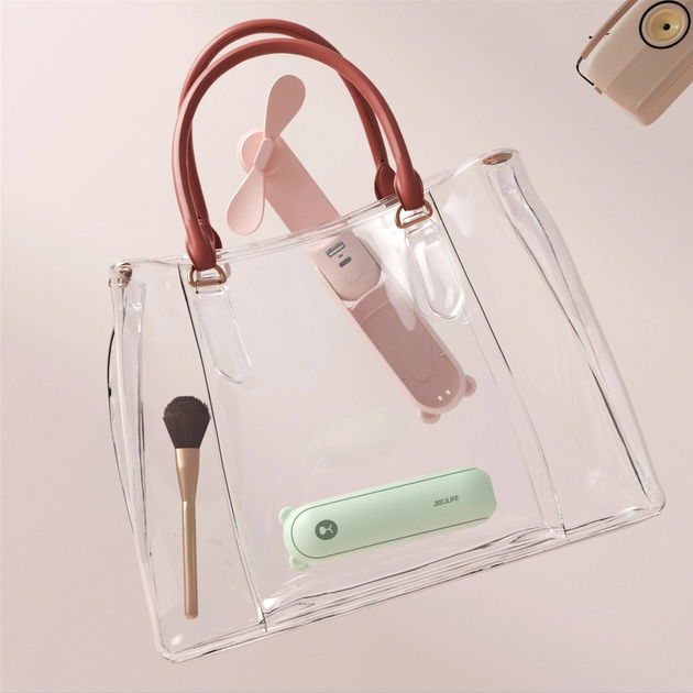 Вентилятор ручний (портативний) Jisulife Handheld Fan Life8 Mint Green (Life8_mintgreen) - зображення 2
