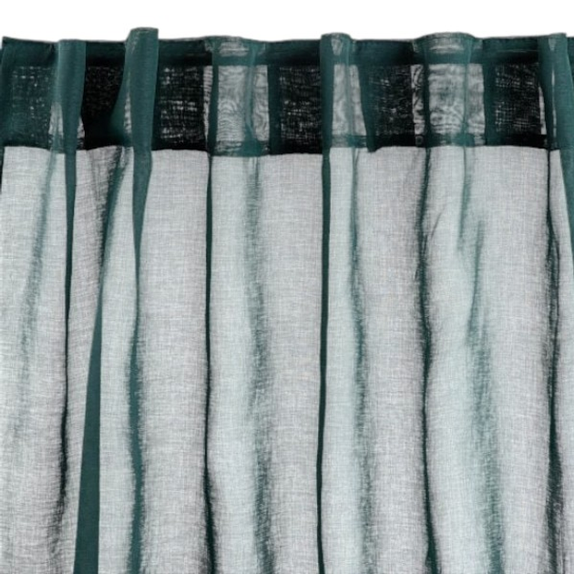 Фіранка Homla Adi з помпонами Зелена 140 x 250 см (5906496745690) - зображення 1