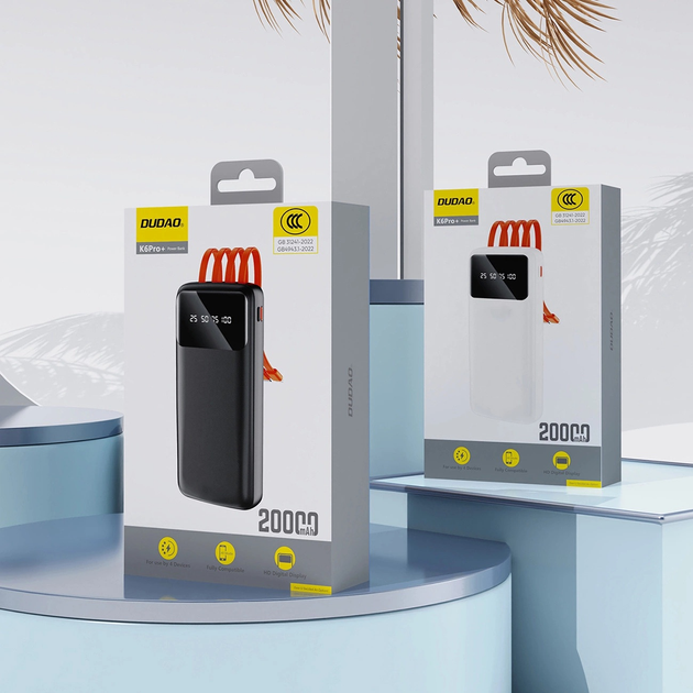 УМБ Dudao K6Pro 10000 mAh 15W Black (6977196682058) - зображення 7