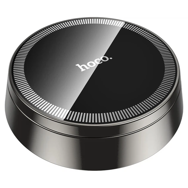 Автомобільний тримач Hoco H83 Metal ring magnetic car holder (center console) Black - изображение 5
