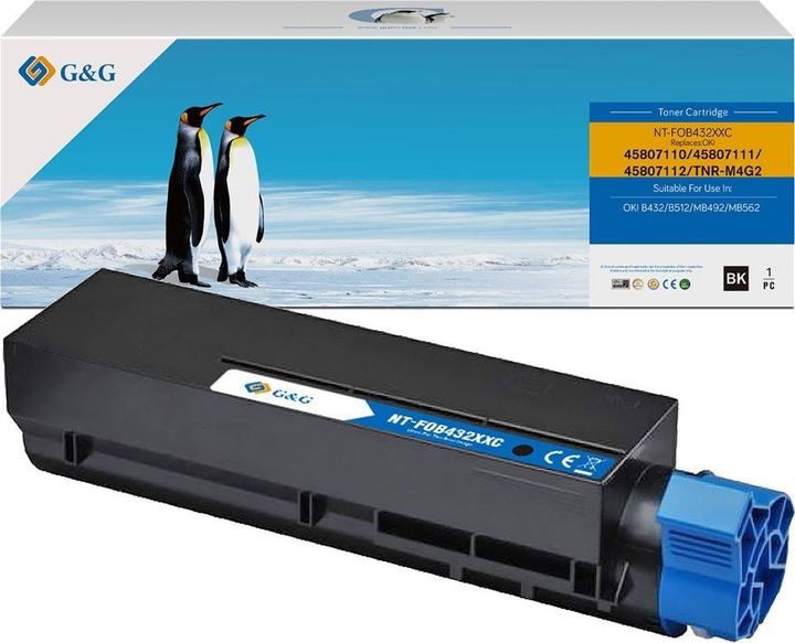 Toner G&G do OKI 45807111 Black (NT-FOB432XXC) - obraz 1