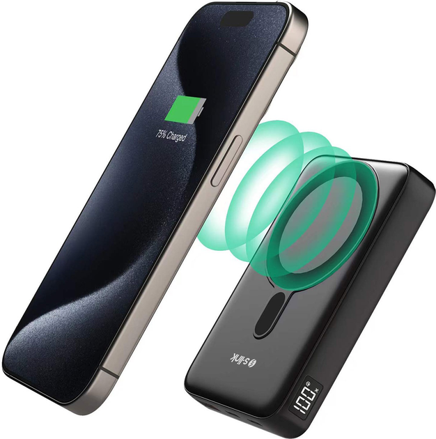 УМБ S-Link S-Link M1051 10000 mAh 22.5W Black (M1051-BLACK) - зображення 9