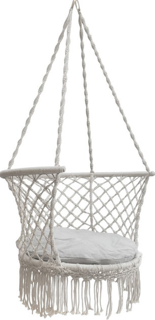 Huśtawka ogrodowa wisząca z oparciem Ikonka - obraz 1