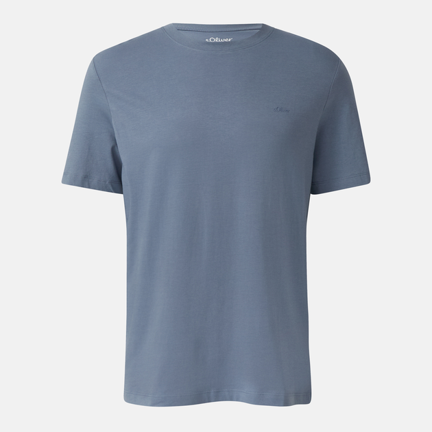 T-shirt męski bawełniany s.Oliver 10.3.11.12.130.2170131-5363 L Jasnoniebieski (4099978322883) - obraz 4