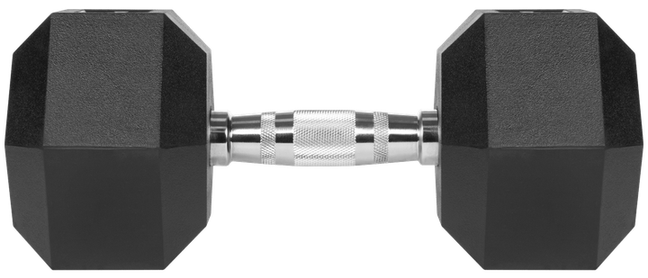 Гантеля чавунна з гумовим покриттям Rebel Active HEX RBA-2325-17.5 17.5 кг (5901890111898) - зображення 2