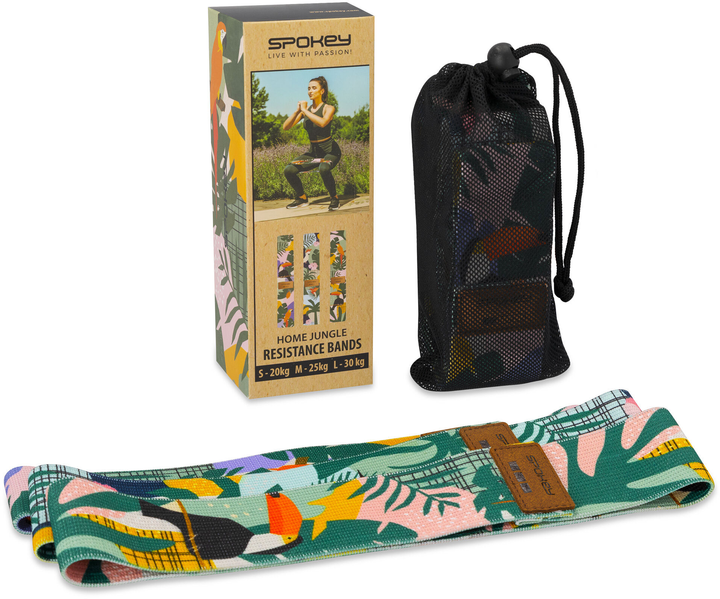 Набір гумок для фітнесу Spokey fit X3 HJ HOME JUNGLE SET 941519 (5905339415196) - зображення 3