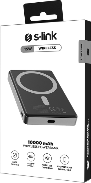 УМБ S-Link MG110 10000 mAh 20W Gray (MG110-GRAY) - зображення 6