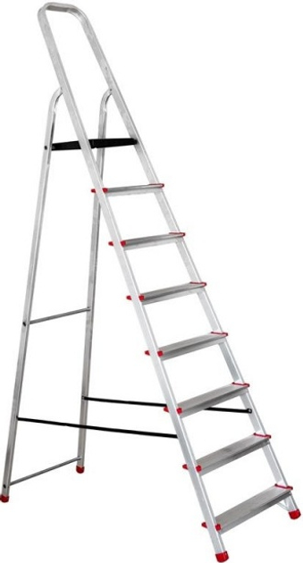 Домашня драбина Haushalt 8-ступенева (3871880001596) - зображення 1