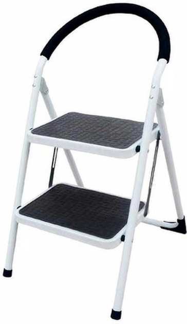 Драбина Haushalt BL-C102 2-ступеневі сталеві (4772013242666) - зображення 1