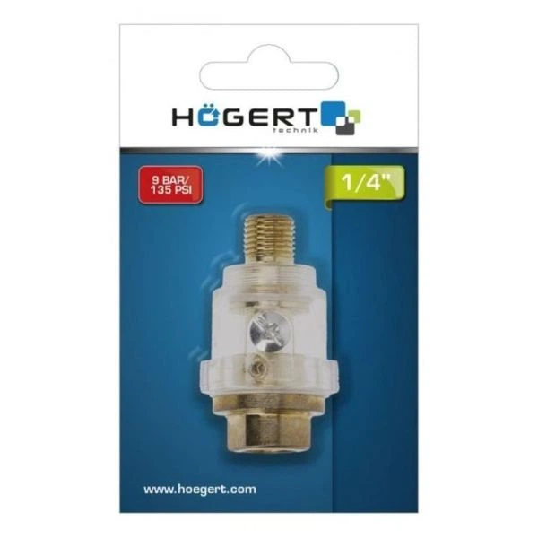 Лубрикатор пневматичний 1/4" 9 бар HOGERT, HT4R876 - Фото 2 Лубрикатор пневматичний 1/4" 9 бар HOGERT, HT4R876 - зображення 2