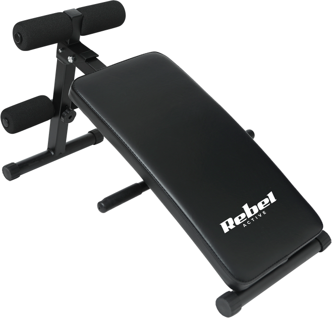 Тренувальна лавка похила Rebel Active для тренування м'язів живота (5901890101318) - зображення 1