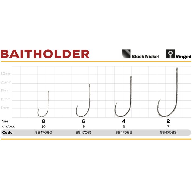Крючок GC Baitholder №4 (8шт) - Фото 2 Крючок GC Baitholder №4 (8шт) - изображение 2